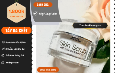 Tẩy Da Chết SKIN SCRUB with CoQ10 and Vitamin C - JN Beauty Solutions